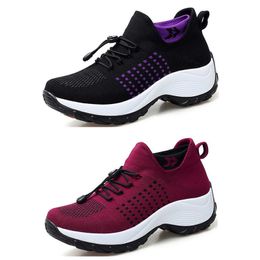 Men women running shoes fashion sport sneakers purple blue green pink breathable soft sole spring runner shoes GAI 103