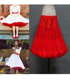 Red Ruched Petticoats Colorful Custom Made Tulle Underskirt For Wedding Dress Formal Gowns 1950s Style Petticoats Bridal Accessori5646436