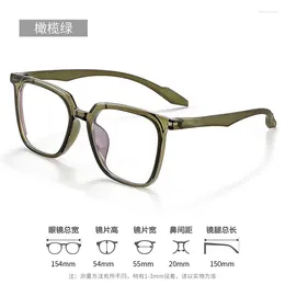 Sunglasses Frames 55mm Oversized Myopia Glasses Women Men Big Frame Blue Light Blocking Eyewear Shortsight Diopter Lens Prescription