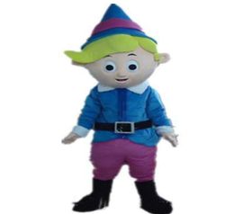 2018 Discount factory Good quality a thin little boy mascot costume with blue shirt for adult to wear8468706
