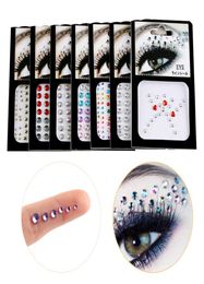 1PC 3D Sexy Crystal Jewel Eyes Festival Party Makeup Tools Eyes Temporary Tattoo DIY Diamond Glitter Makeup Adornment Sticker C1818716832