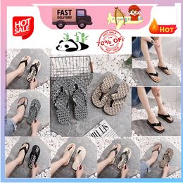 Designer Casual Platform slippers summer sliders men women rainbow slides sandals pink blue grey memory sandals soft thick cushion slipper indoor GAI