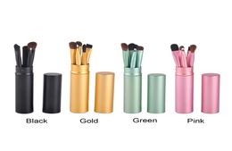Makeup Brushes Professional Pony Hair Make Up Eye Tool Cosmetic Kit with Round Tube 5pcsset2681895
