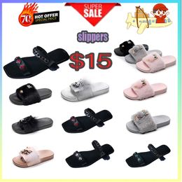 Designer Casual Platform summer sliders men rainbow slides sandals pink blue grey memory soft thick cushion cloud slide indoor GAI