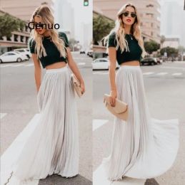 Dresses Sexy Red Wine Maxi Pleated Skirt Women 2022 Fashion Autumn Winter Long Plissee Skirts Korean Style Jupe Longue Femme