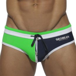 Swimwear Seobean Swimwear Men Swim Briefs Sexy Bikini Swimming Trunks For Young Man Swimsuit Beach Shorts Gay Bathing Suit Zwembroek 2022