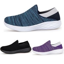 Men Women loafers Running Shoes Soft Comfort Black White Beige Grey Red Purple Green Blue Mens Trainers Slip-On Sneakers GAI size 39-44 color50