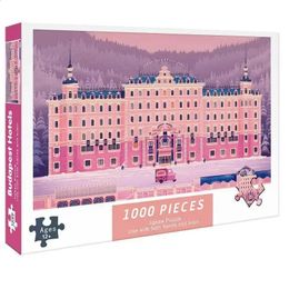 Erwachsene 1000 Puzzle Budapest Hotelbehandlung für schwierige Stressabbau Mädchen Geburtstagsgeschenke Ausbildung Spielzeug 240305
