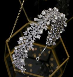 Vintage hair accessories tiara elegant pearl band wedding accessories bridal hair accessories headdress Headpieces1410621