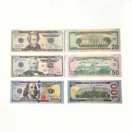 Prop Money USA Dollars Party Supplies Fake Money For Movie Banknote Paper Novelty Toys 1 5 10 20 50 100 Dollar Currency Fake Money For Child Teaching Best qua