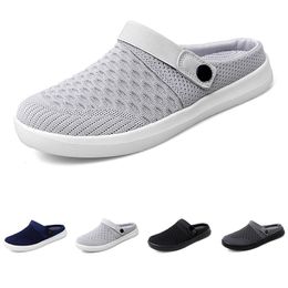 Slippers for men women Solid color hots low soft black white Gold Multi walking mens womens shoes trainers GAI