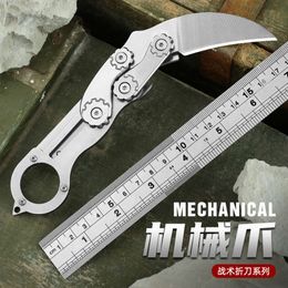 Folding Claw Portable Small Mini Self-Defense Knife, Outdoor Tactical Survival Sharp Knife 951316