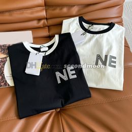 Letters Print T Shirts Women Summer Breathable Tees Short Sleeve T Shirt Casual Style Luxury Tee