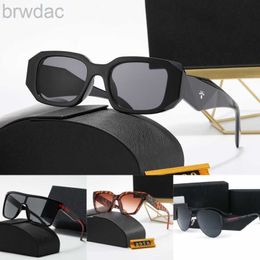 Sunglasses Rectangle Symbole sunglasses PR 17WSF 10ZS designer for women sun glasses men womens luxury Pink black Marble Yellow Classic Eyeglasses fa 240305