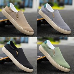 2024 casual shoes solid color black white Beige joggings walking low mens womens sneaker classical trainers GAI