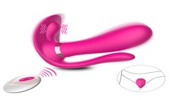 G Spot Butterfly Dildo Vibrator Clit Stimulation Wireless Remote Vibrating Panty Vaginal Pussy Massager Adult Sex Toys For Women Y3464549