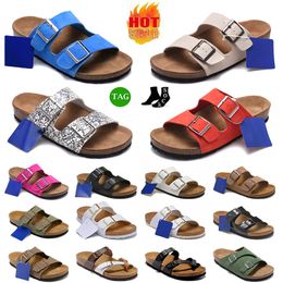 Fashion Birkinstocks Comforts Sandals famous Designer Leather Men sliders Women buckle strap flip flops Classic clog Suede Platform slides Summer Slippers shoes