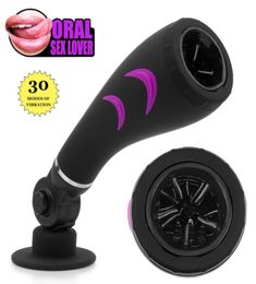 Erotic Sextoy Male Masturbator Deep Throat Oral Blowjob Sex Machine 30 Modes Vibrator Pocket Pussy Vagina Adult Sex Toys For Men Y1494311