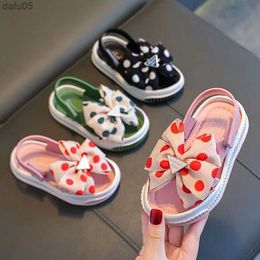 Sandals Hot selling 2023 girls sandals summer cute Baotou princess shoes non-slip soft soles children infants little girls