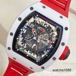 Diamond Watch Designer Wristwatch RM Wrist Watch Rm030 Automatic Mechanical Watch Rm030 White Ceramic Limited Edition Fashion Leisure Business Sports