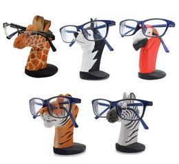 Fashion Sunglasses Frames Animal Glasses Rack Hand Carved Wood Eyeglasses Spectacle Holder Stand Shaped Home Office Desk Decor1973907