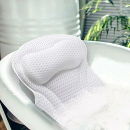 NonSlip SPA Bath Pillow Mesh Butterfly Tub Neck Back Support Headrest Pillows For Home Spa Bathroom Accessories 240228