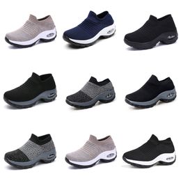 Women Running shoes Men GAI triple white black grey platform Shoes sport dark Mesh breathable sneaker
