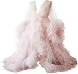 BathGown Sexy Illusion Long Lingerie Tulle Robe Nightgown Bathrobe Sleepwear Bridal Robe Wedding Scarf7843804