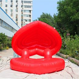 4mH (13.2ft) with blower Customised Wedding Red Inflatable shell Event decoration Factory price inflatables with Free printing for park advertising