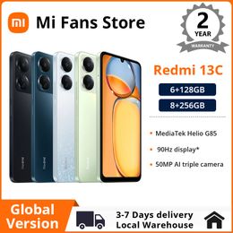 Global Version Xiaomi Redmi 13C MIUI 14 Smartphone 90Hz 6.74" Display MTK Helio G85 Octacore 50MP Camera 5000mAh