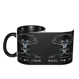 Mugs Sudo Rm Rf Essential Top Quality Cups Print Funny Novelty Multi-function