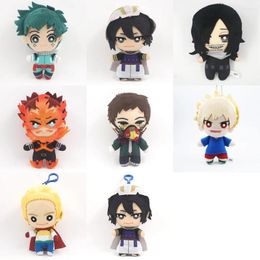 Keychains 16cm My Hero Academia Anime Boku No Katsuki Bakugo Aizawa Shouta Eraser Head Endeavour Amajiki Hado Plush Keychain