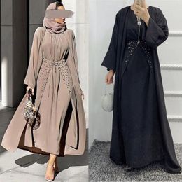 Ethnic Clothing Eid Ramadan Mubarak Kaftan Abaya Dubai Kimono Turkey Islam Pakistan Muslim Sets Long Dress For Women Robe Longue Djellaba