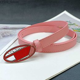 Belts Fashion Color Smooth Buckle Luxury Designer Width 2.0cm Retro Girls Student Pants Decorated With Thin Waistband Wholesale 240305