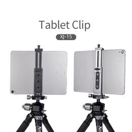 Universal Aluminium Alloy Tablet Phone Stand Holder Clip Tripod Adjustable Bracket for Mobile Phones Ipro Tablets Tablet Holder 240229