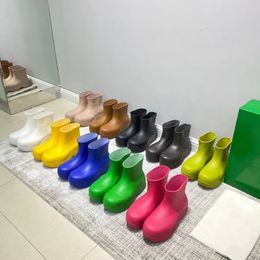 Rubber Puddle Ankle Boot Cobalt Black Unicorn Pink Tangerine Kiwi Acid Turquoise Yellow rain boots candy Colours men women