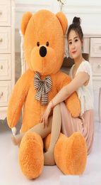 100 Cotton Light Brown Giant 100cm Cute Plush Teddy Bear Huge Soft TOY8209757