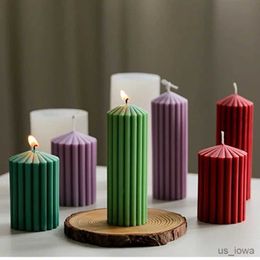 Candles Cylindrical Thick Rack Spire Aromatherapy Candle Mould DIY Geometric Shaped Spire Plastic Mould Candle Mould clay Moulds