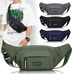 Waist Bag Mens Sports Mobile Phone Womens Waterproof Running Messenger Business Cashier Wallet Largecapacity Chest 240223