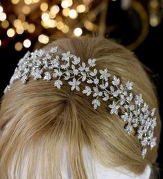 Luxury Bridal Crown Hairband Fashion Bridal Wreath Wedding Headwear with Zirconia Hair Accessories Women039s Soft Headdress4233554