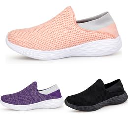 Men Women loafers Running Shoes Soft Comfort Black White Beige Grey Red Purple Green Blue Mens Trainers Slip-On Sneakers GAI size 39-44 color36