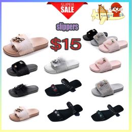 Designer Casual Platform anti-collision headband Slides Slippers Men Woman wear Leather soft soles sandals Flat Summer Beach Slipper Size 36-41