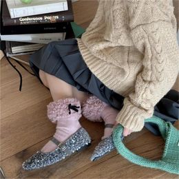 Women Socks Ballet Bows Ankle Sweet Bootie Ruffle Above Simple Bowknot Calf Gifts