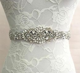 Bridal Sash Wedding Princess Rhinestone Belt Girl Flower Bridesmaid Dress Accessories Multi Colour Ribbon SW519266319