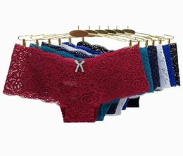 Women039s Panties Moonflame 5 Pcs Lots Lingerie For Women Boyshort Solid Color Sexy Lace Underwear Ladies 893462595257