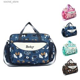 Diaper Bags New Maternity Tote Bag Travel Nappy Large Messenger Bag Changing Mommy Bags Organizer Baby Diaper Stroller Pack For PortableL240305