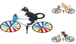 Novelty Items Cute Animal Riding Bike Wind Spinner Decoration In Yard And Garden Windmill Garden Lawn Decor5359083