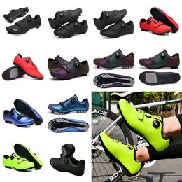 Cycling Shoes Men Sports Dirt Road Bike Shoes Flat Speed Cycling Sneakers Flats Mountain Bicycle Footwear SPD Cleats Shoes runninng basketball hockey body mech GAI