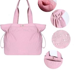 Top quality lululemens belt Bag Side Cinch nylon Shopping bags Designers clutch Waterproof handbag Hobo Womens weekend bag Shoulder cross body large tote616ess