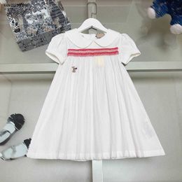 New baby skirt Princess dress Embroidered patterns girl dresses Lace Size 110-160 CM kids designer clothes summer child frock 24Mar